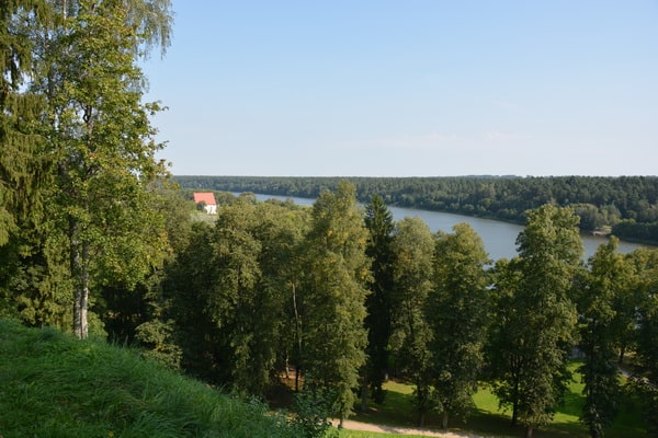 Blick auf Nemunas Birstonas Litauen 
