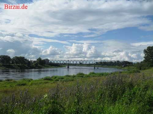 Brücke über die Daugave Lettland