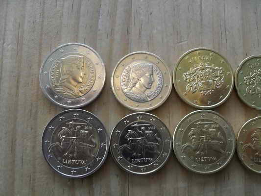 Litauische Euro Münzen