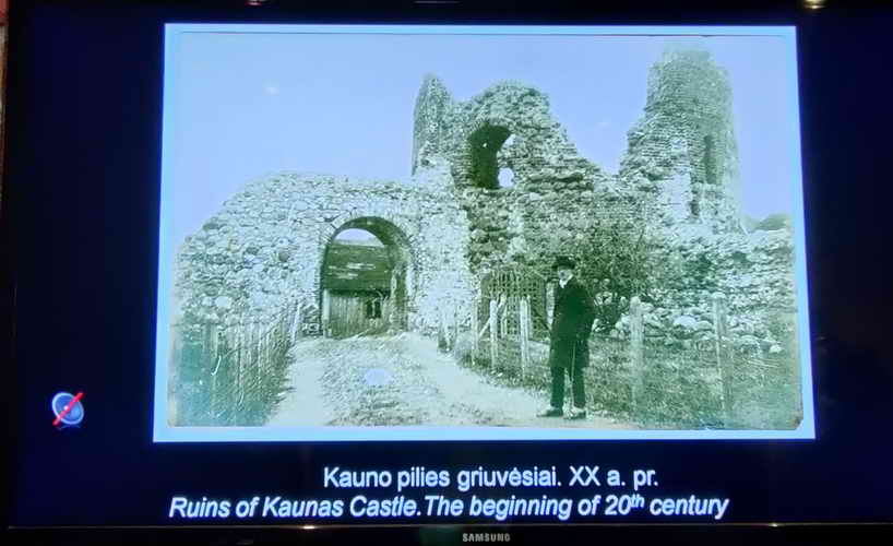 Zerstörte Burg in Kaunas
