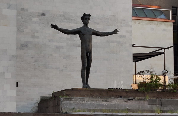 Statue Mensch in Kaunas