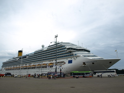 Kreuzfahrtschiffe bei Klaipeda