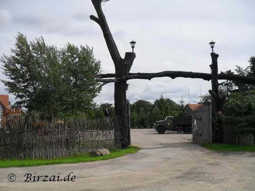 Eingang Wassermühle Pasvyls Litauen