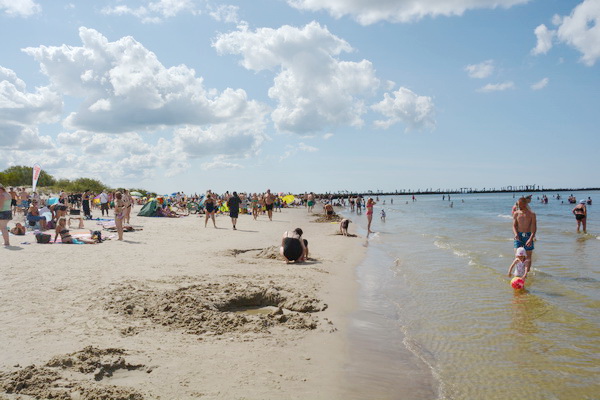 Badeort Sventoji Litauen Strand