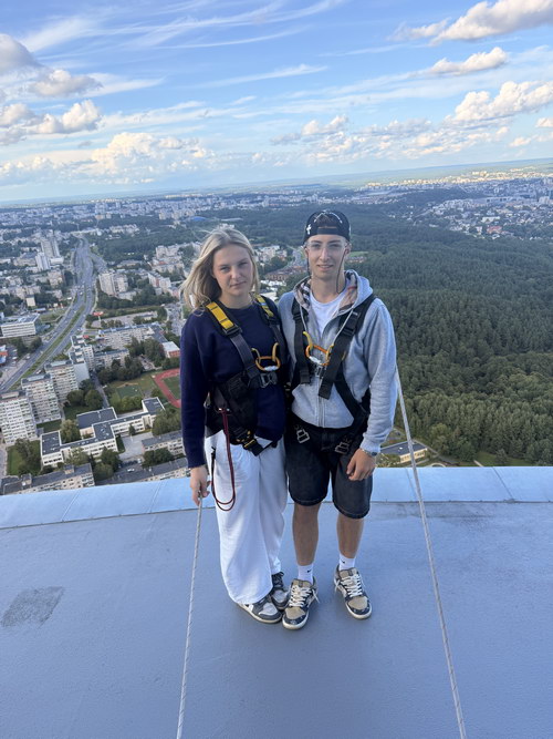Vilnius TV Turm Edge Walk Fotomotiv