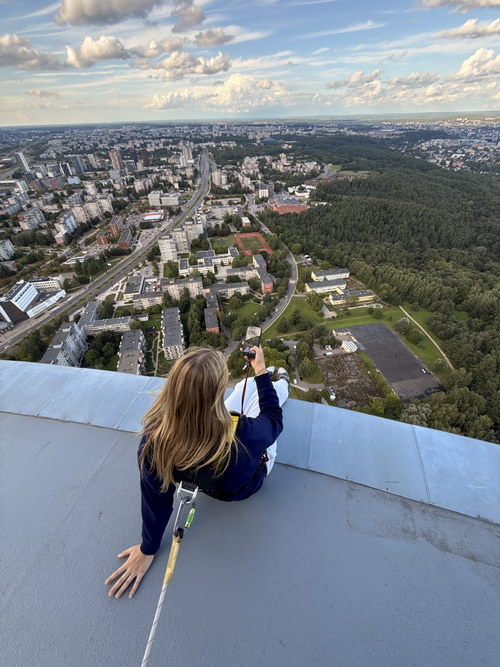 Vilnius TV Turm Edge Walk Rand