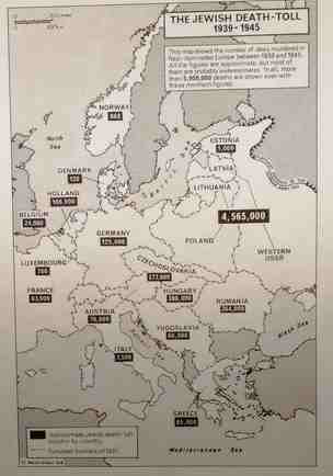 Karte von toten Juden  Holocaustmuseum Vilnius