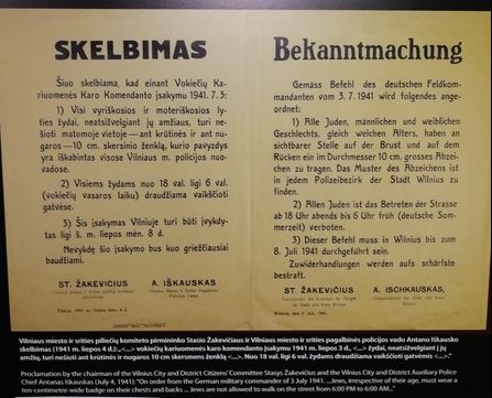 Bekanntgabe Judengesetze Vilnius