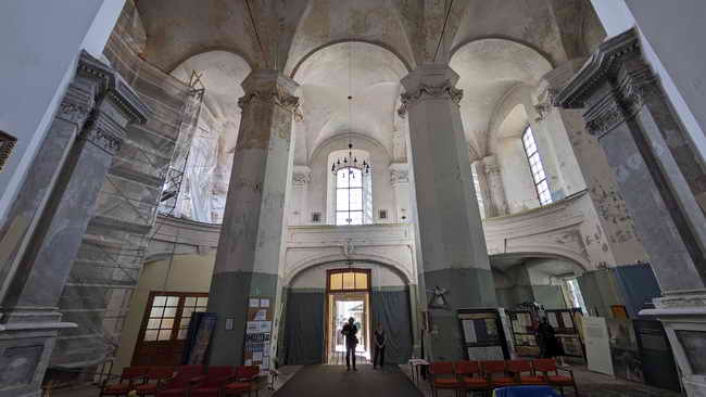 Dreifaltigkeitskirche Orgelraum ohne Orgel