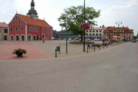 Marktplatz Bauska Lettland