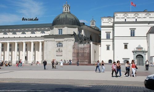 Kathedrale und Gediminis Denkmal  Vilnius
