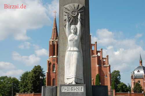 Freiheitsstatue Rokiskis Litauen 