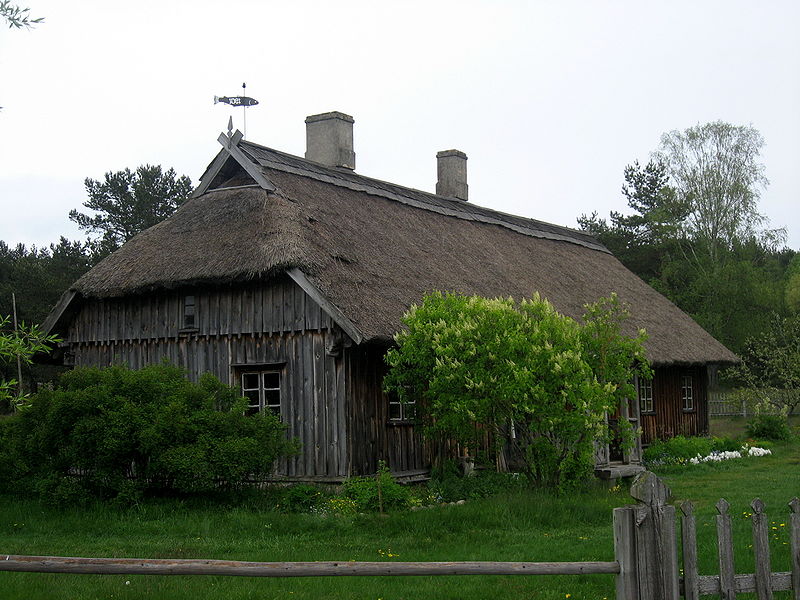 Fischerhütte im Ethnografischen Freilichtmuseum Lettland