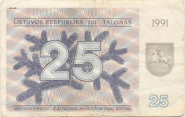 25 Talonas